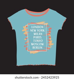 Tee Shirt graphic design. Suitable for clothing printing business. Stylish t-shirt and apparel design. Ready to print vector. 