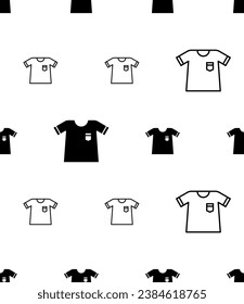 Icono de camiseta Patrón sin problemas, camiseta, T Forma Tejido Vector de arte de camiseta Ilustración