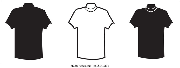 tee shirt icon vector eps 10