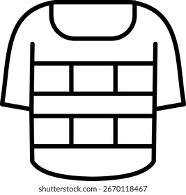 Camiseta Linha vetor Ícone Design