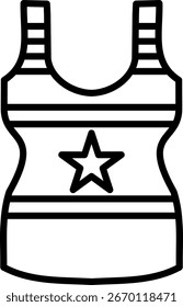 Camiseta Line Vector Icon Design