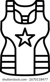 Tee shirt Line vector Icon Design