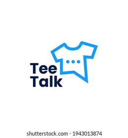 imagen vectorial del logotipo social de la burbuja de la charla de la camiseta de la charla