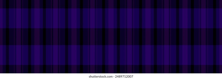 Tee texture fabric tartan, lady check plaid textile. Jersey background pattern seamless vector in indigo and black color.