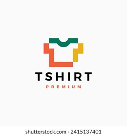 tee tshirt apparel clothing logo vector icon illustration