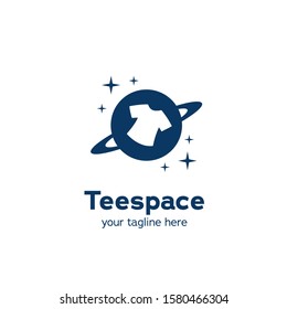 tee tshirt planet space logo icon symbol simple vector