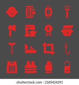 ver iconos web. Avatar y Padlock, símbolo de apertura de frascos y avatar, signos vectoriales