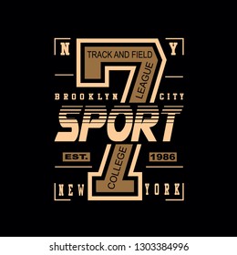 Tee,element sport athletic ddenim typography vector illustration for t shirt