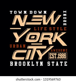 tee,element,bronx,new york,brooklyn graphic t shirt print vector illustration design