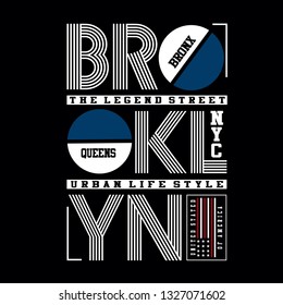 tee,element,vintage brooklyn,bronx,queens graphic t shirt print vector illustration typography design