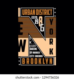 Tee,element,vintage,alphabet,writing,lettering,Sport,numbers,New york,Brooklyn typography vector illustration art for t shirt