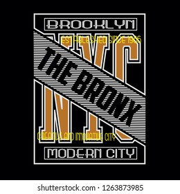 Tee,element,vintage,new york,brooklyn,images typography vector illustration for t shirt