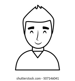 teen boy character avatar vector illustration design