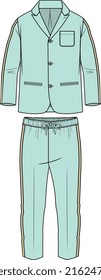 TEEN BOYS WEAR BLAZER AND JOGGER SPORTS WEAR TRACK SUIT VECTOR