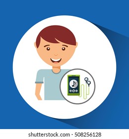 teen cartoon with design vector illustration eps 10