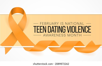 Teen Dating Violence awareness month (TDVAM) is observed every year in February, it focuses on advocacy and education to stop dating abuse before it starts. Vector illustration