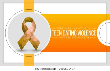 Teen Dating Violence awareness month (TDVAM) observed every year in February. is a national effort to raise awareness about teen dating violence and promote healthy relationships. Vector illustration.
