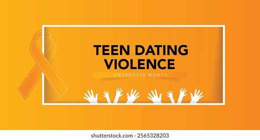 Teen Dating Violence awareness month (TDVAM) is observed every year in February, it focuses on advocacy and education to stop dating abuse before it starts. Vector illustration