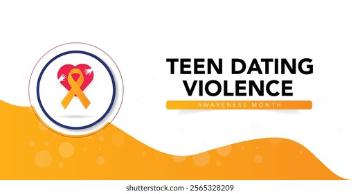 Teen Dating Violence awareness month (TDVAM) is observed every year in February, it focuses on advocacy and education to stop dating abuse before it starts. Vector illustration