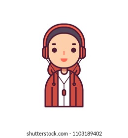 Teen Hip Hop Avatar Character Vector Illustration 