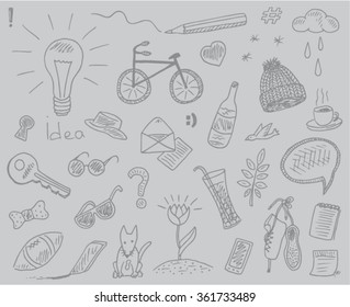 teen pattern on gray background
