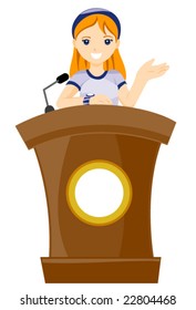 Teen Speaker - Vector