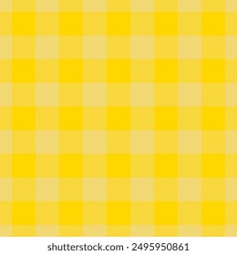Teen Tartan Textur Muster, nostalgische Check Plaid Vektorgrafik. Farbhintergrund Nahtloses Textilgewebe in gelben und goldenen Farben Palette.