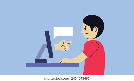 Teenage Boy Got Cyber Bully While Playing on His Computer