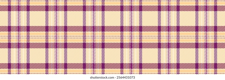 Teenage check vector fabric, color background tartan pattern. Latin seamless plaid texture textile in orange and cornsilk colors palette.