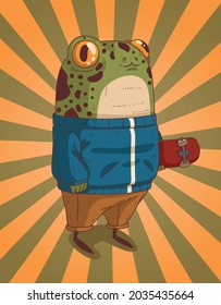 A teenage frog in