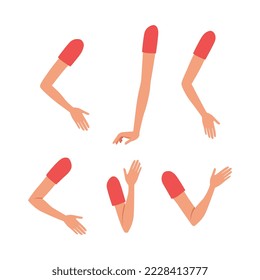 Teenage girl character creation, constructor for animation