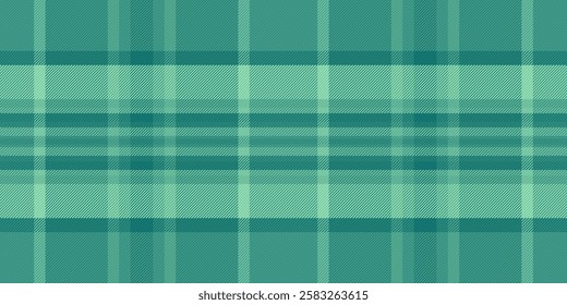 Teenage pattern background vector, halloween plaid tartan seamless. Ethnicity textile fabric check texture in teal and mint colors.