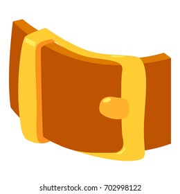Teenager belt icon. Isometric illustration of teenager belt vector icon for web