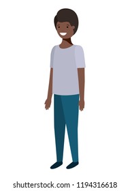 Teenager Black Boy Avatar Character Stock Vector (royalty Free 