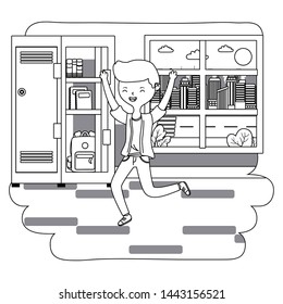 Teenager boy cartoon design vector illustrator