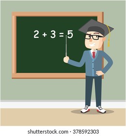 Teenager Boy Teaching Stock Vector (Royalty Free) 378592303 | Shutterstock