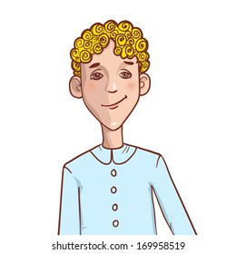 Curly Hair Boy Images Stock Photos Vectors Shutterstock