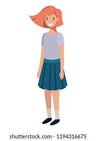 teenager girl avatar character