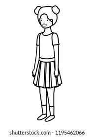 teenager girl avatar character