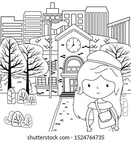 Teenager girl design, Female people young teen beautiful and woman theme Vector illustration