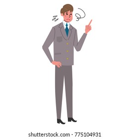 Teenager illustration uniform