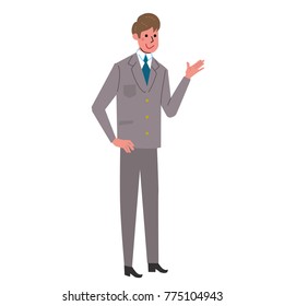 Teenager illustration uniform