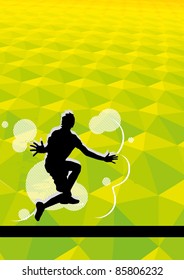 Teenager jumping