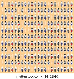 Teenager students and missing students vector