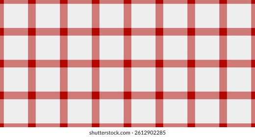 Teenager texture check vector, us fabric textile background. Crease pattern tartan seamless plaid in red and white colors palette.