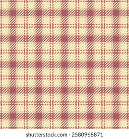 Teenager vector background texture, checkered plaid tartan textile. Summer pattern check fabric seamless in light and red colors palette.