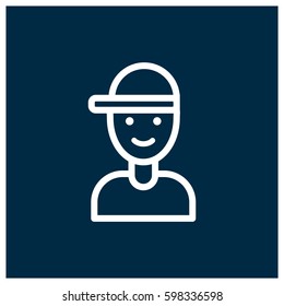 Teenager vector icon