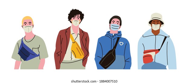 Teenagers have a unique and trendy style of appearance.