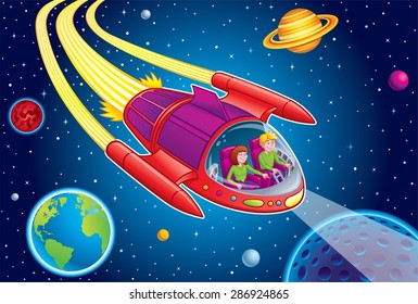 Teens Blasting Through Space