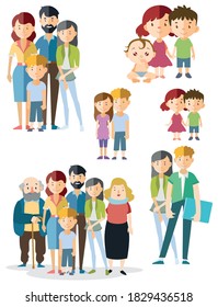 Teens students college people set family